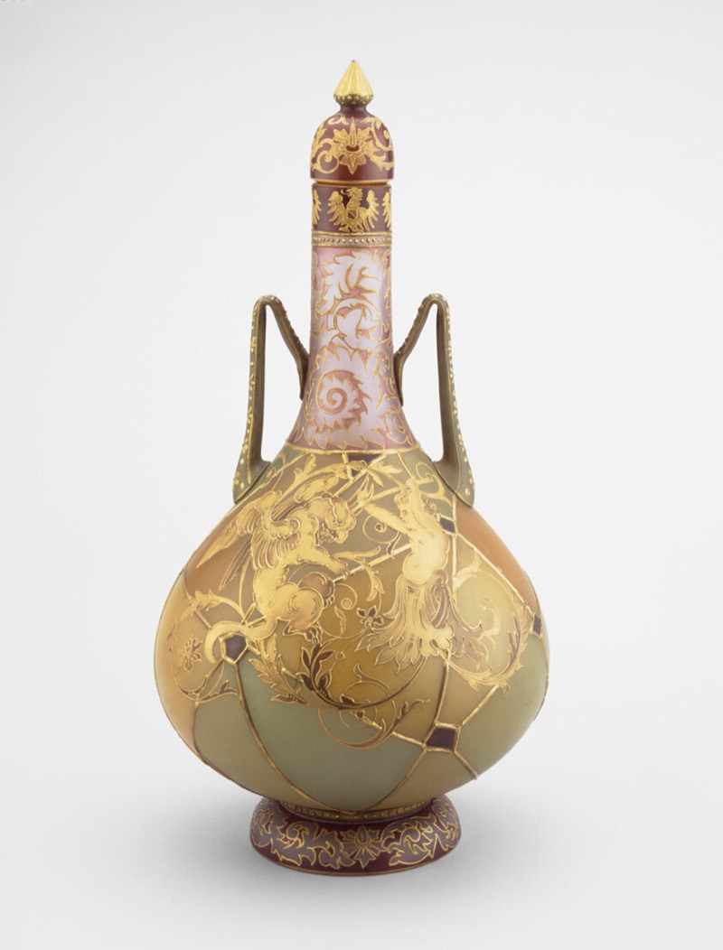 Royal Flemish Vase, Mount Washington Glass Works, New Bedford, 1889–95