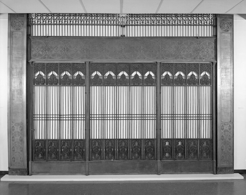 Elevator Grille from the Chicago Stock Exchange, Chicago, Illinois, Louis H. Sullivan, United States, 1894