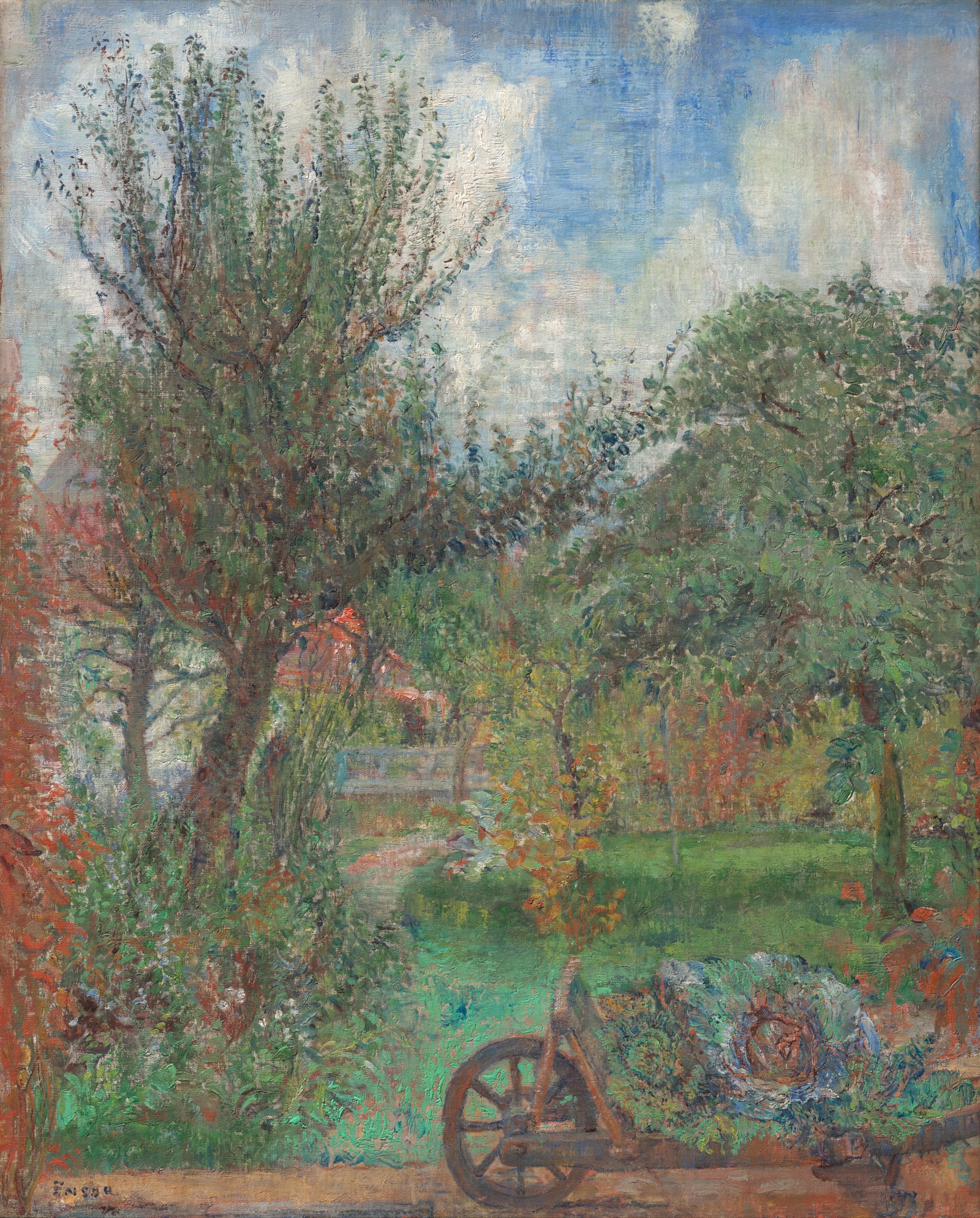 The Garden of the Rousseau Family, James Ensor, Belgium, 1885