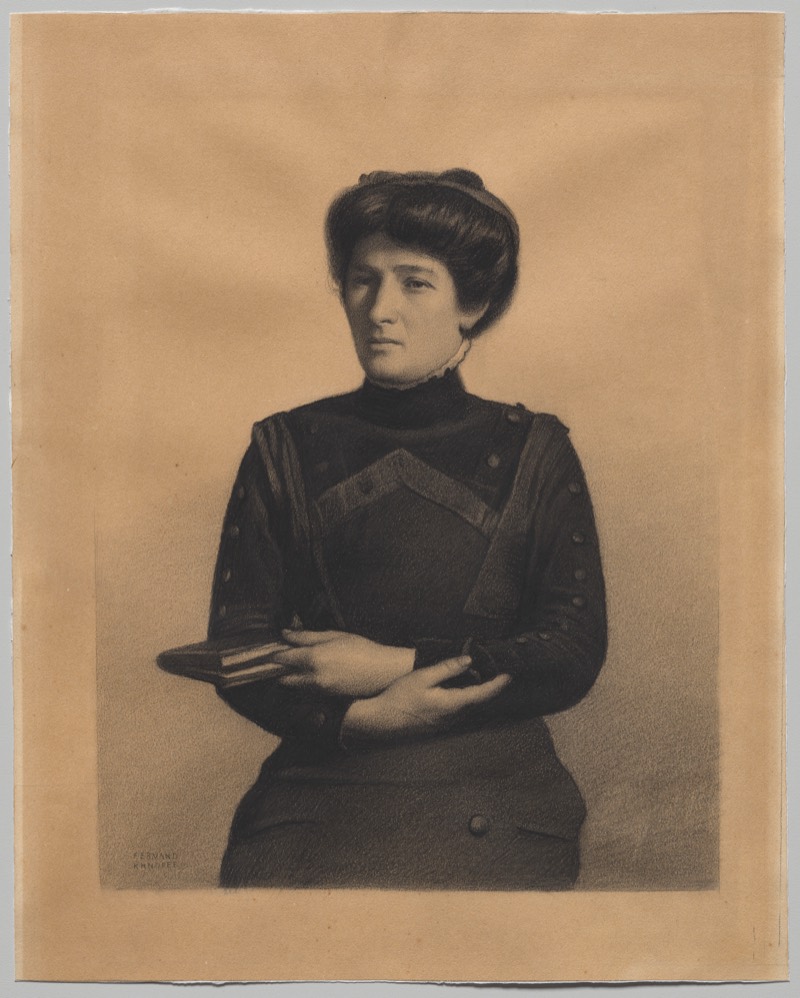Portrait of Madame Jules Ricard, née Augustine Bulteau, Fernand Khnopff, France, c. 1893